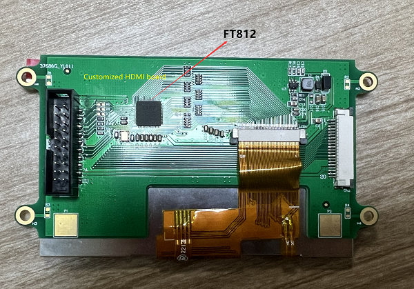 FT812 mikroshēmojums pielāgotai 4,3 un 7 collu HDMI plates saules gaismā lasāmai plašai temperatūrai