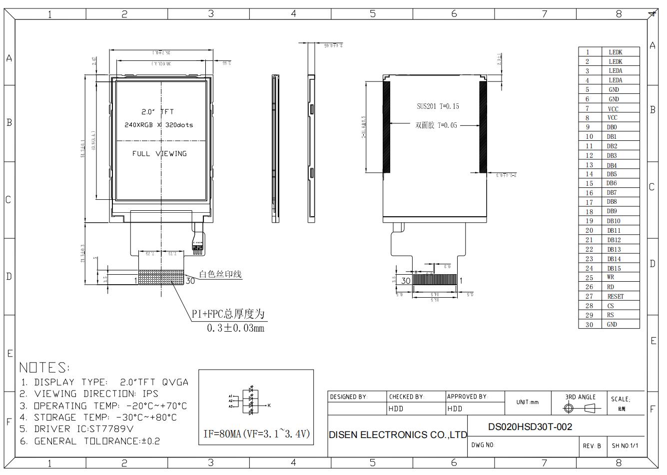 Chithunzi cha DS020HSD30T-002